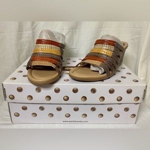 Earth Brand Latte Calf Leather Gardenia Sandals